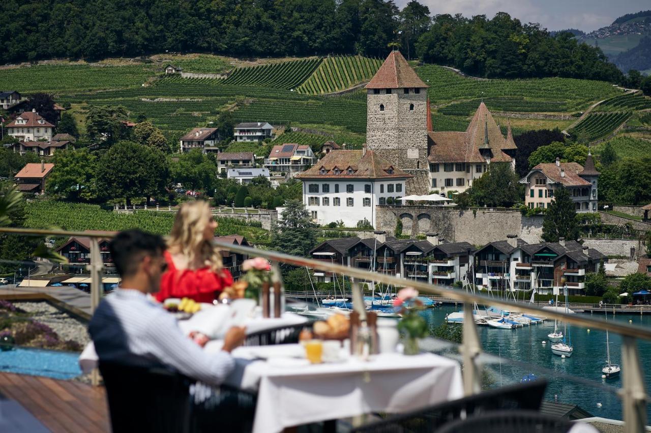 Belvedere Strandhotel Spiez Exterior foto