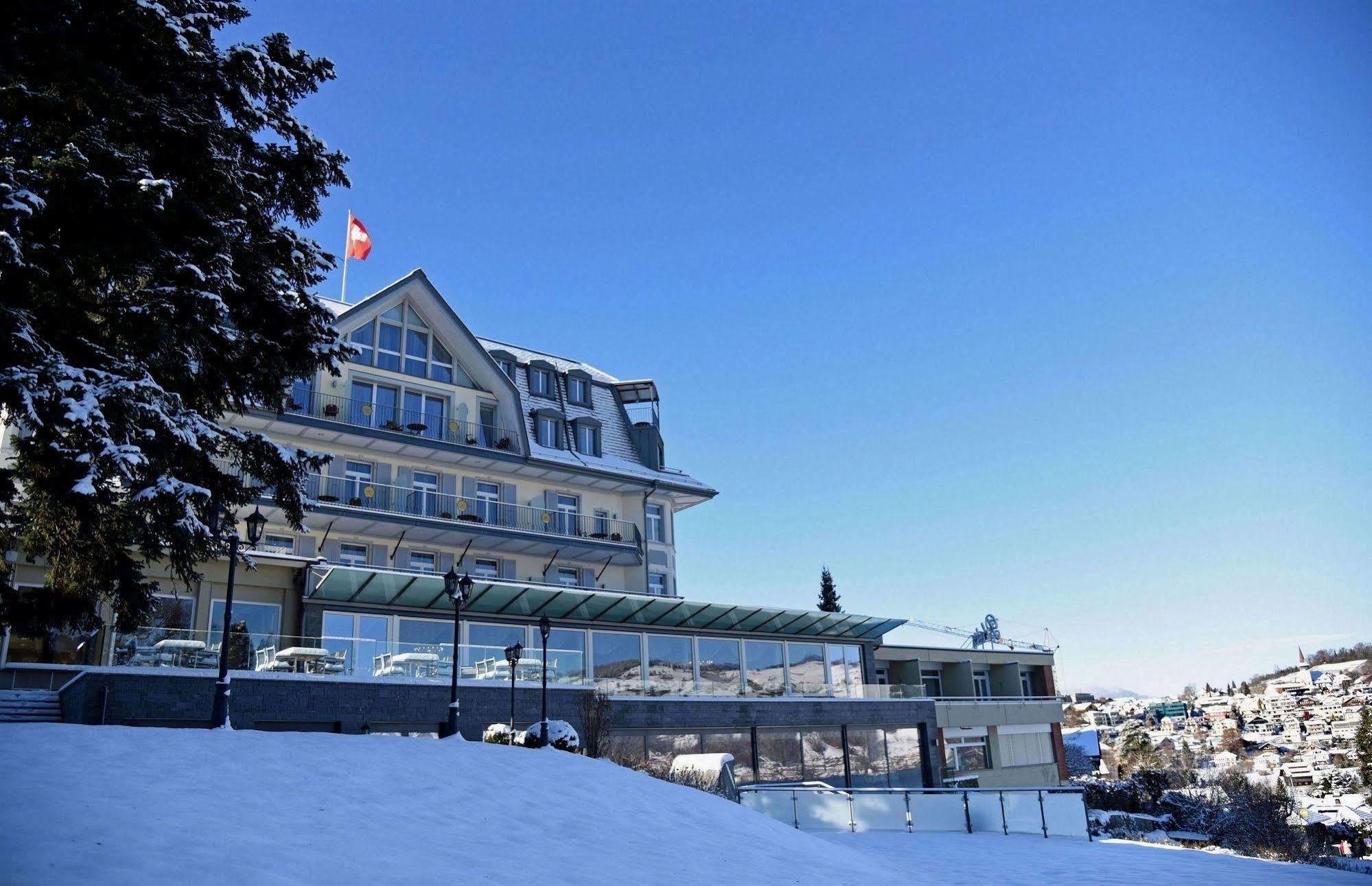 Belvedere Strandhotel Spiez Exterior foto